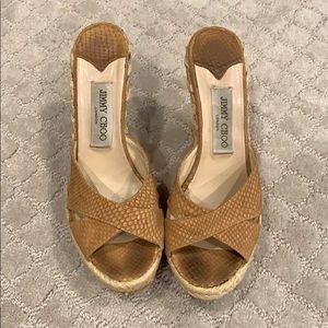 Jimmy CHOO Nude Wedge